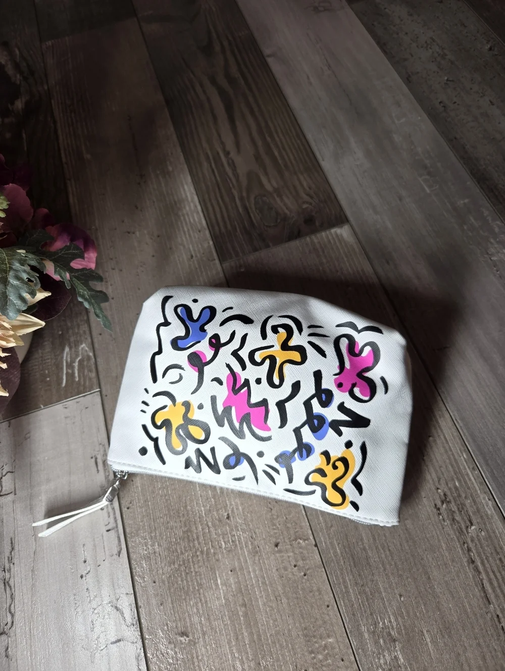 NWT StriVectin Brightly Colored Zip-Up Cosmetic Bag Makeup Pouch